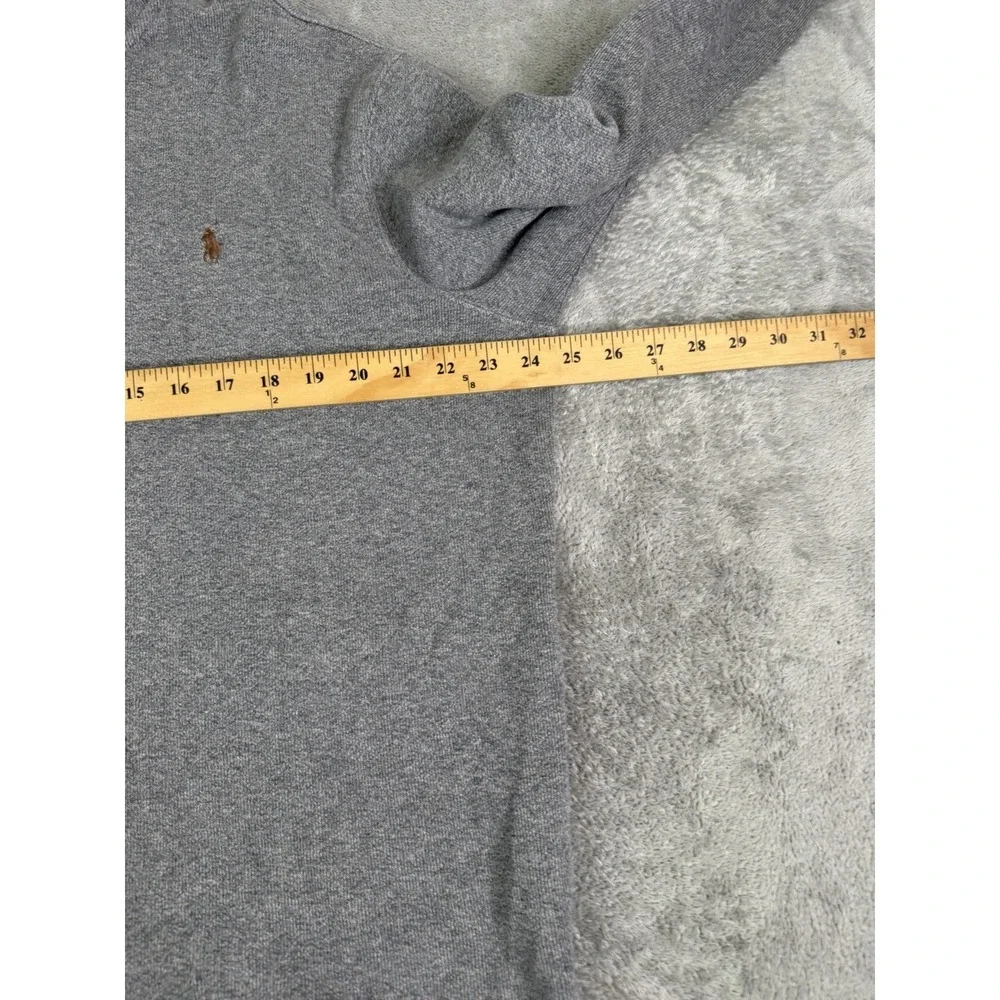Polo Ralph Lauren 1/4 Zip Pullover Sweater Men's Size Large Gray Preppy